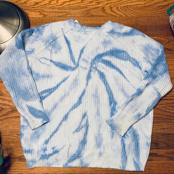 NWT LIMITED EDITION COTTON RIBBED TIE DYE SWEATER - Picture 1 of 5